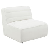 Sunny Natural Upholstered Armless Chair by Coaster at Eve Furniture