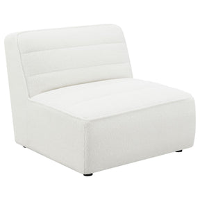 Sunny Natural Upholstered Armless Chair by Coaster at Eve Furniture