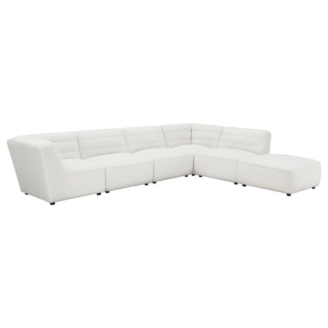 Sunny Natural Upholstered Ottoman by Coaster at Eve Furniture
