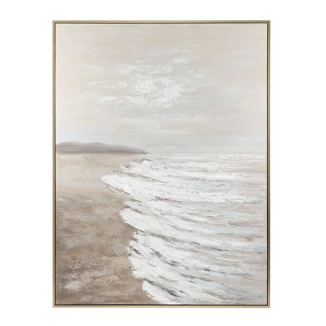 Sunny Shore 1 Brown/White Canvas by Crestview at Eve Furniture
