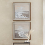 Sunny Shore 2 Brown/White Wall Art by Crestview at Eve Furniture