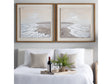 Sunny Shore 2 Brown/White Wall Art by Crestview at Eve Furniture