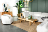 Sunny Upholstered Ottoman Natural