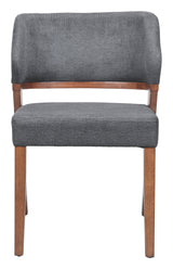 Sunobu Azure Gray & Walnut Dining Chair (Set of 2) by Zuomod at Eve Furniture