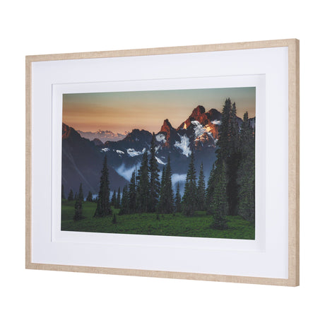 Sunrise Morning by Gary Blatter a Hand Embellished Textured Framed Photo Art Print Matted under Glas by Mercana at Eve Furniture
