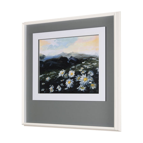 Sunrise Valley II by Mercana Studio a Hand Embellished Textured Framed Art Print Matted under Glass by Mercana at Eve Furniture