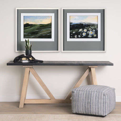 Sunrise Valley II by Mercana Studio a Hand Embellished Textured Framed Art Print Matted under Glass by Mercana at Eve Furniture