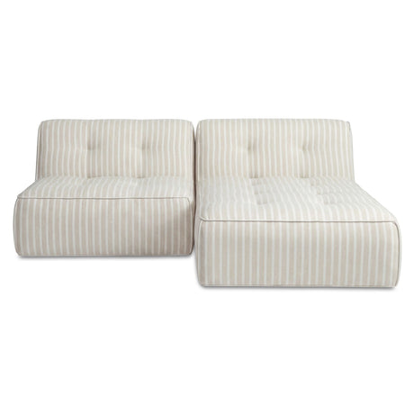 Sunseeker Brown Stripe 2 Piece Outdoor Nook by MOES at Eve Furniture