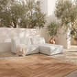 Sunseeker Brown Stripe 2 Piece Outdoor Nook by MOES at Eve Furniture