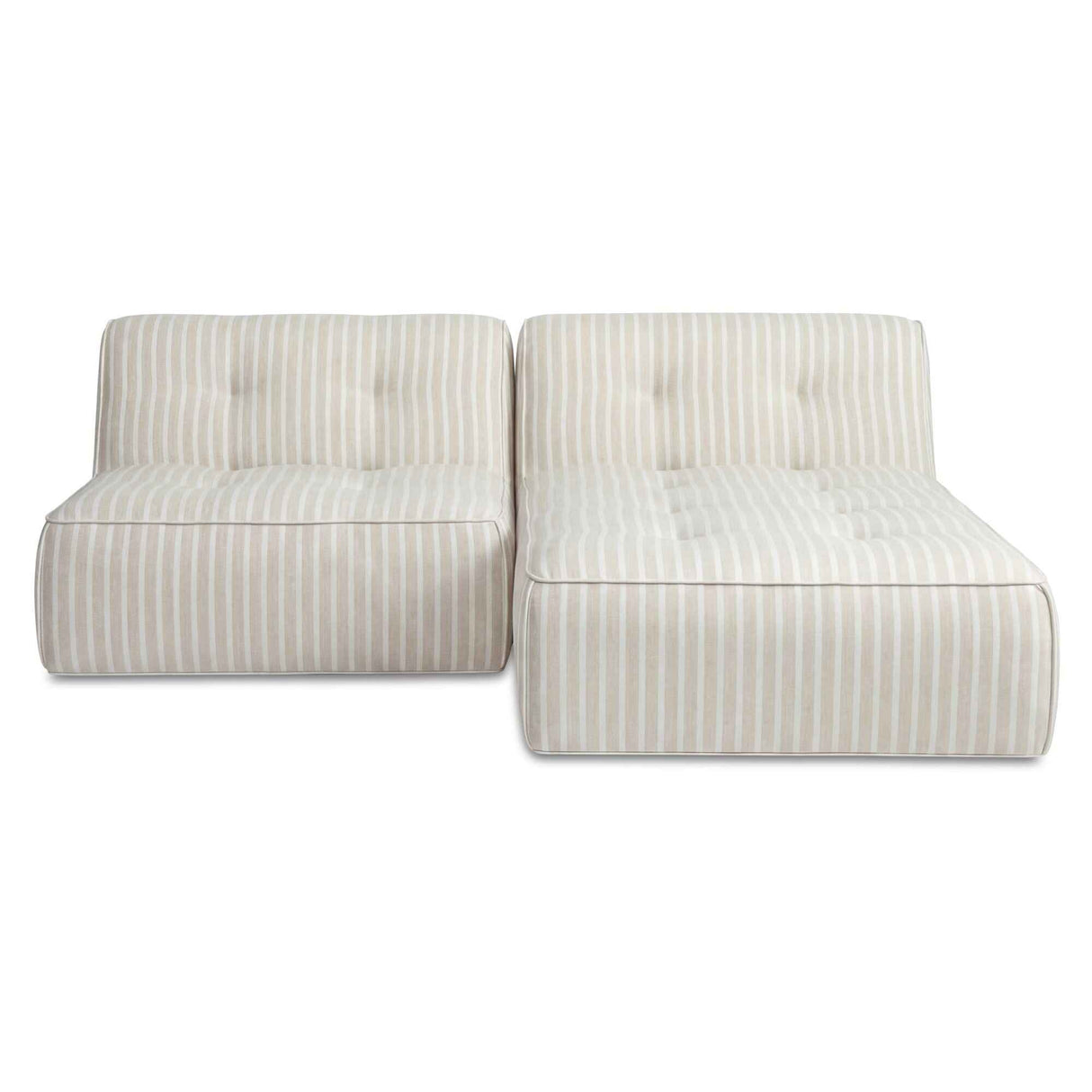 Sunseeker Brown Stripe 2 Piece Outdoor Nook by Moe's Home at Eve Furniture
