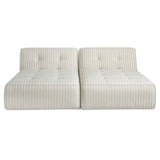 Sunseeker Brown Stripe 2 Piece Outdoor Sun Lounger by Moe's Home at Eve Furniture