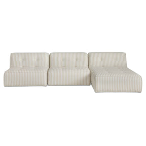 Sunseeker Brown Stripe 3 Piece Outdoor Lounge by Moe's Home at Eve Furniture