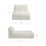 Sunseeker Brown Stripe Outdoor Chaise by MOES at Eve Furniture
