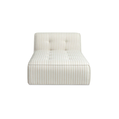 Sunseeker Brown Stripe Outdoor Chaise by MOES at Eve Furniture