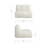 Sunseeker Brown Stripe Outdoor Slipper by Moe's Home at Eve Furniture