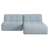 Sunseeker Light Blue 2 Piece Outdoor Nook by MOES at Eve Furniture