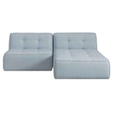Sunseeker Light Blue 2 Piece Outdoor Nook by Moe's Home at Eve Furniture