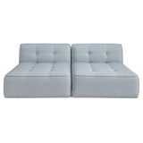 Sunseeker Light Blue 2 Piece Outdoor Sun Lounger by MOES at Eve Furniture