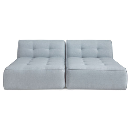 Sunseeker Light Blue 2 Piece Outdoor Sun Lounger by MOES at Eve Furniture