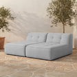 Sunseeker Light Blue 2 Piece Outdoor Sun Lounger by MOES at Eve Furniture