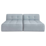 Sunseeker Light Blue 2 Piece Outdoor Sun Lounger by Moe's Home at Eve Furniture