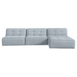 Sunseeker Light Blue 3 Piece Outdoor Lounge by Moe's Home at Eve Furniture