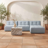 Sunseeker Light Blue Outdoor Chaise by Moe's Home at Eve Furniture