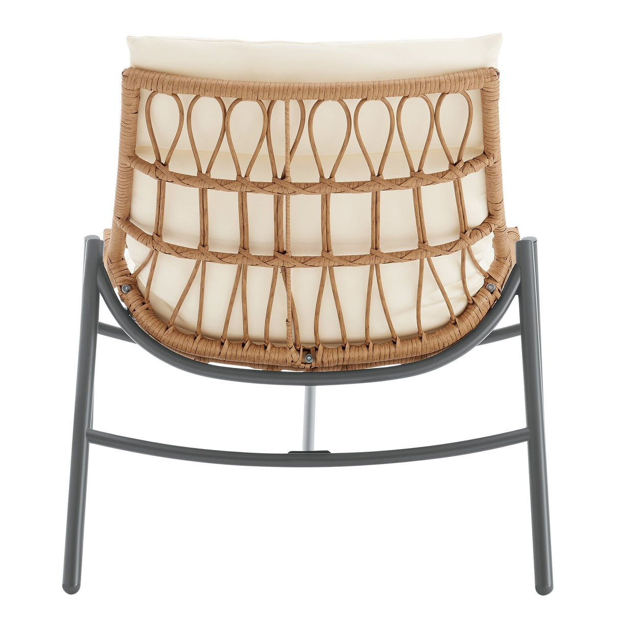 Sunset 3-Piece Patio Conversation Set in Cream by Manhattan Comfort at Eve Furniture