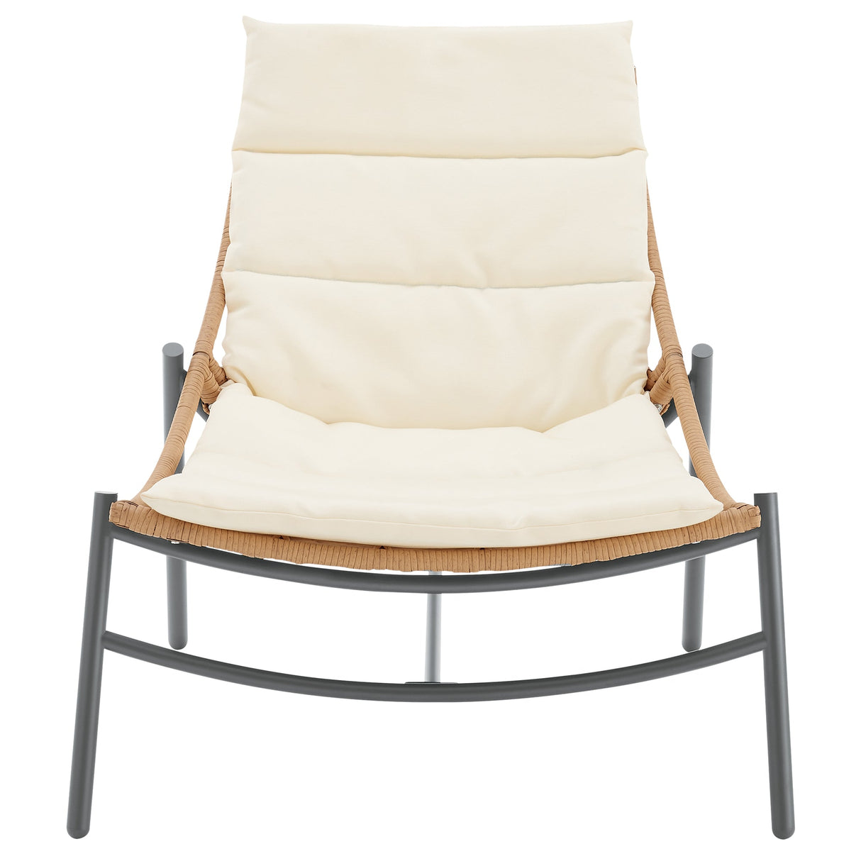Sunset 3-Piece Patio Conversation Set in Cream by Manhattan Comfort at Eve Furniture