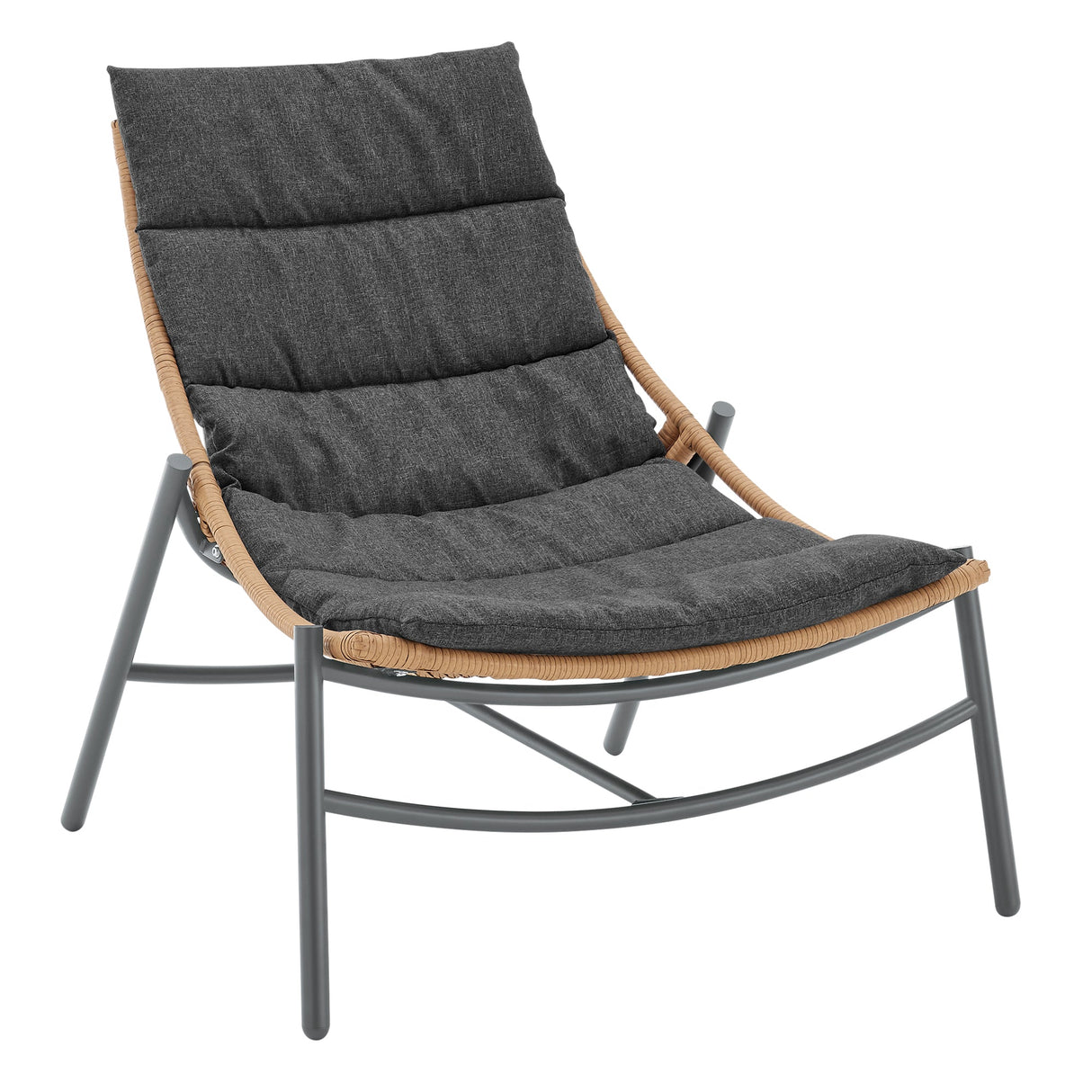 Sunset 3-Piece Patio Conversation Set in Grey by Manhattan Comfort at Eve Furniture
