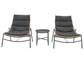 Sunset 3-Piece Patio Conversation Set in Grey by Manhattan Comfort at Eve Furniture