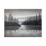 Sunset Narrows Original Hand Painted on Wood Oil Painting by Mercana at Eve Furniture