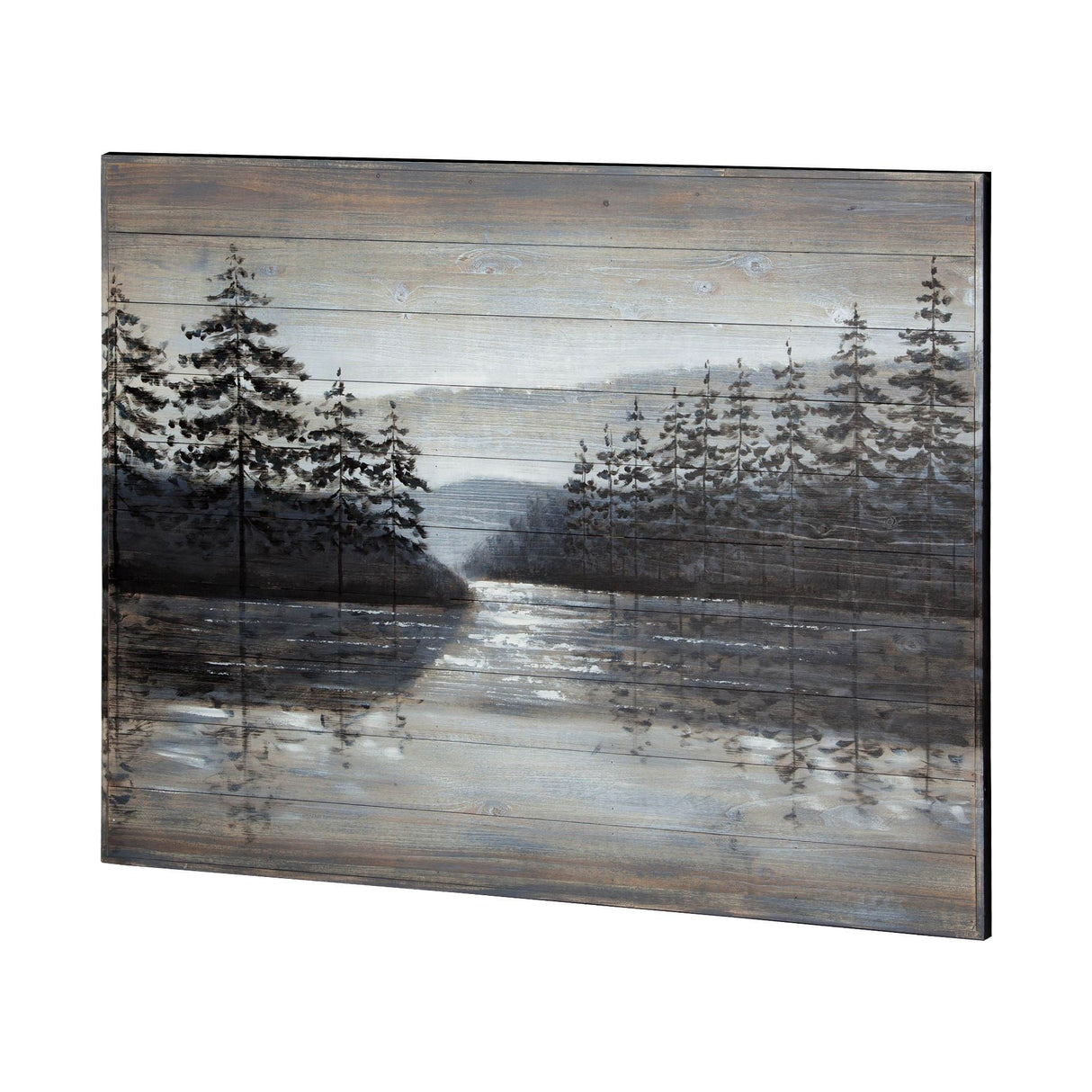 Sunset Narrows Original Hand Painted on Wood Oil Painting by Mercana at Eve Furniture