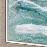 Sunshine Glare on The Waves I by Mercana Studio a Hand Embellished Textured Framed Canvas by Mercana at Eve Furniture