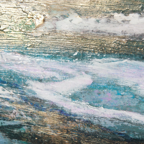 Sunshine Glare on The Waves I by Mercana Studio a Hand Embellished Textured Framed Canvas by Mercana at Eve Furniture