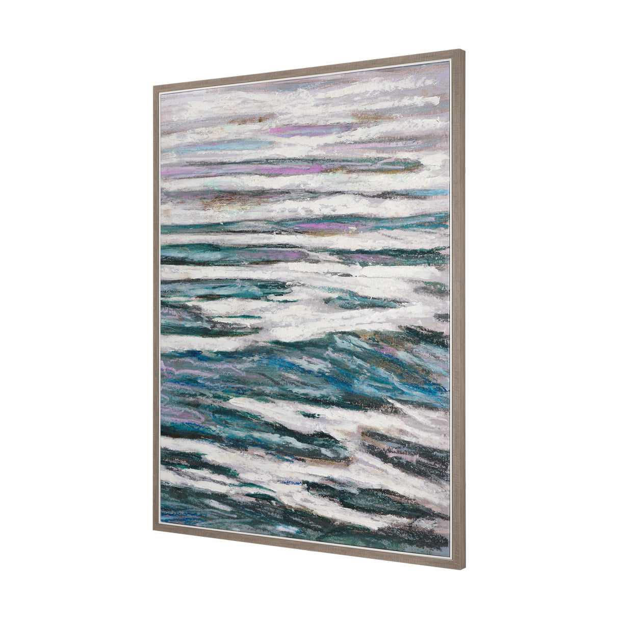 Sunshine Glare on The Waves II by Mercana Studio a Hand Embellished Textured Framed Canvas by Mercana at Eve Furniture