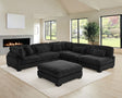 Supreme Black 6-Piece Modular Sectional by New Era Innovations at Eve Furniture