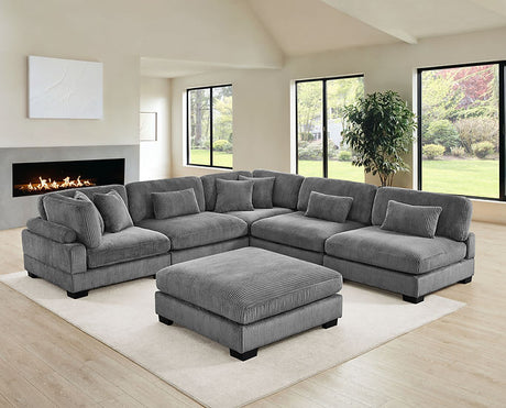 Supreme Grey 6-Piece Modular Sectional by New Era Innovations at Eve Furniture