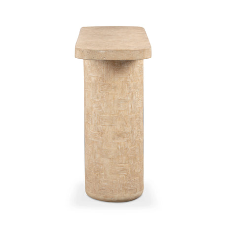 Suraya 55" Indoor/Outdoor Concrete Console Table by TOV Furniture at Eve Furniture