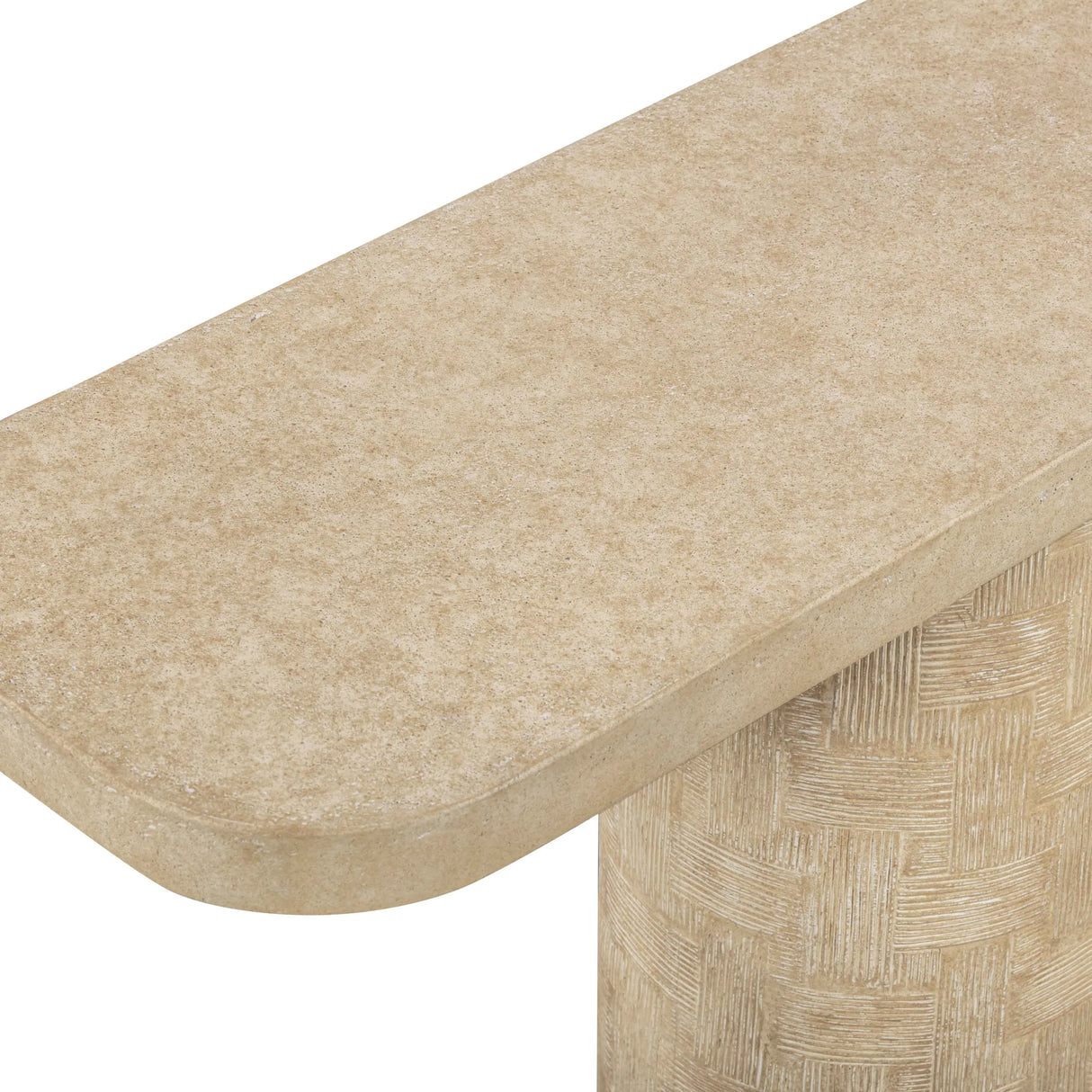Suraya 55" Indoor/Outdoor Concrete Console Table by TOV Furniture at Eve Furniture