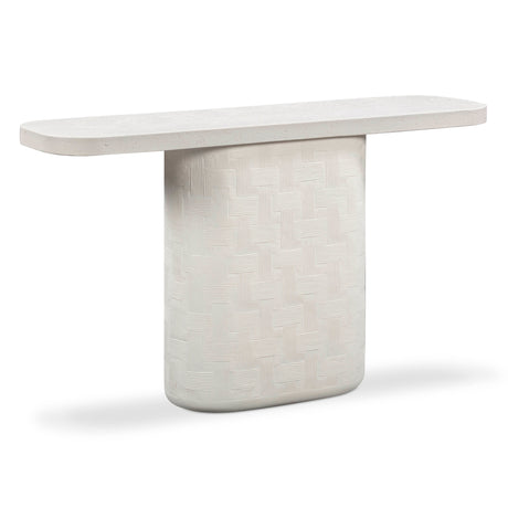 Suraya 55" Indoor/Outdoor Concrete Console Table by TOV Furniture at Eve Furniture