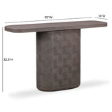 Suraya 55" Indoor/Outdoor Concrete Console Table by TOV Furniture at Eve Furniture