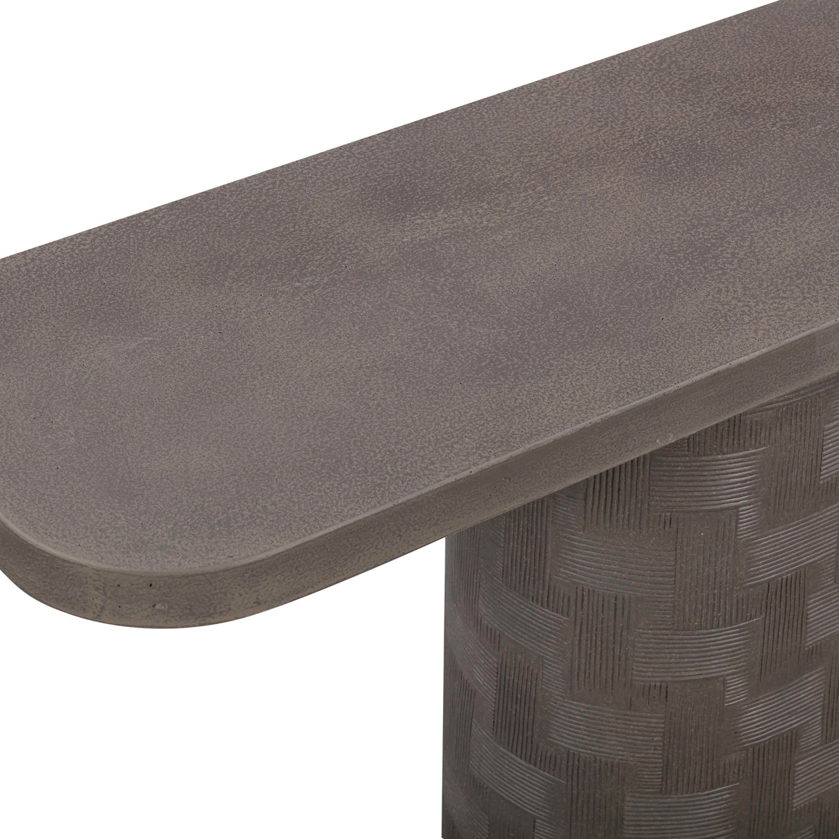 Suraya 55" Indoor/Outdoor Concrete Console Table by TOV Furniture at Eve Furniture