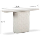 Suraya 55" Indoor/Outdoor Concrete Console Table by TOV Furniture at Eve Furniture