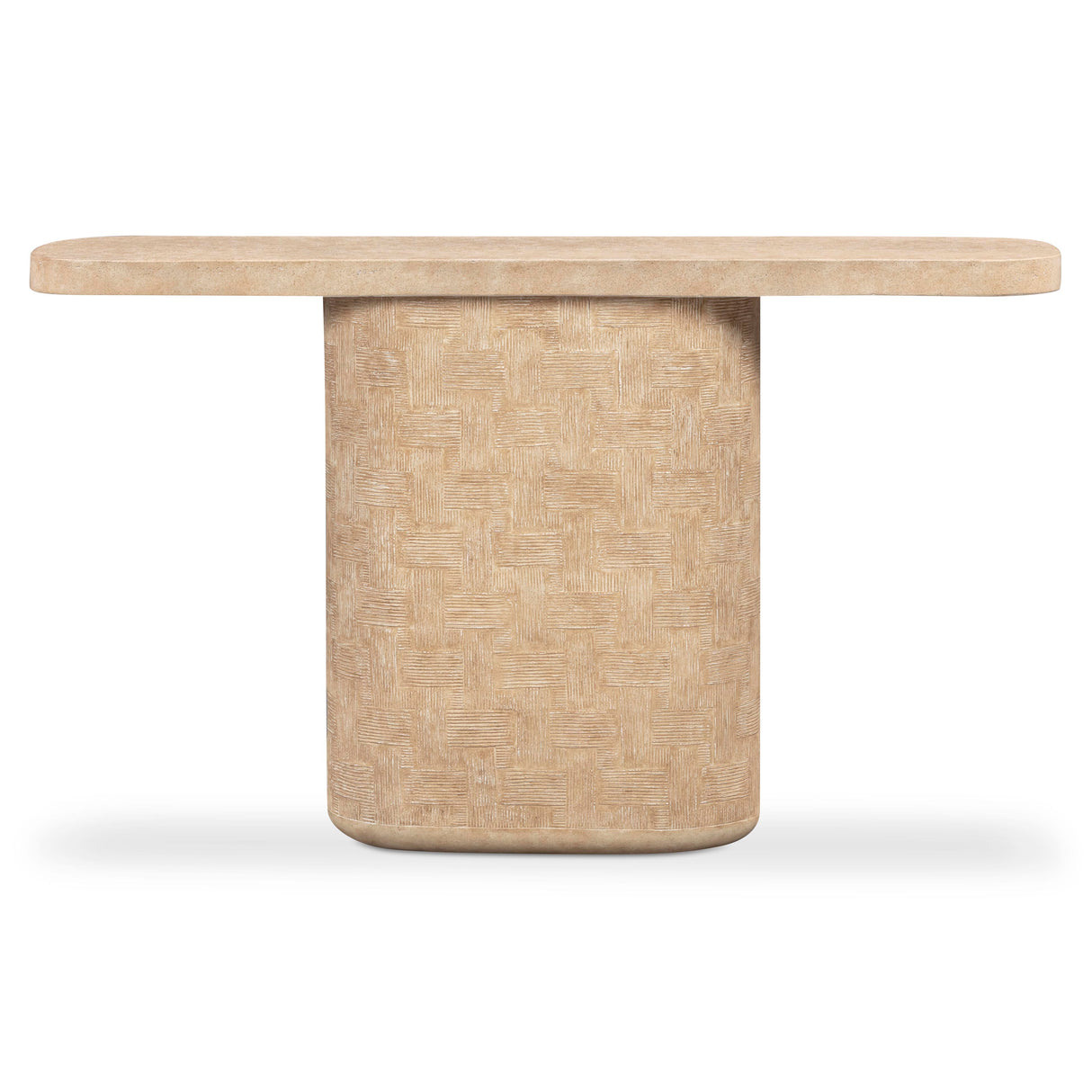 Suraya 55" Indoor/Outdoor Concrete Console Table by TOV Furniture at Eve Furniture