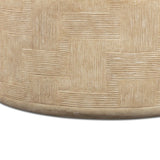 Suraya 55" Indoor/Outdoor Concrete Rounded Coffee Table by TOV Furniture at Eve Furniture