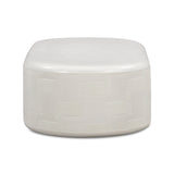Suraya 55" Indoor/Outdoor Concrete Rounded Coffee Table by TOV Furniture at Eve Furniture