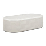 Suraya 55" Indoor/Outdoor Concrete Rounded Coffee Table by TOV Furniture at Eve Furniture
