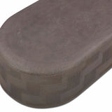 Suraya 55" Indoor/Outdoor Concrete Rounded Coffee Table by TOV Furniture at Eve Furniture