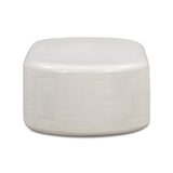 Suraya 55" Indoor/Outdoor Concrete Rounded Coffee Table by TOV Furniture at Eve Furniture